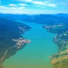 Panoramic Flight Lake and Mountain - Gap Tallard