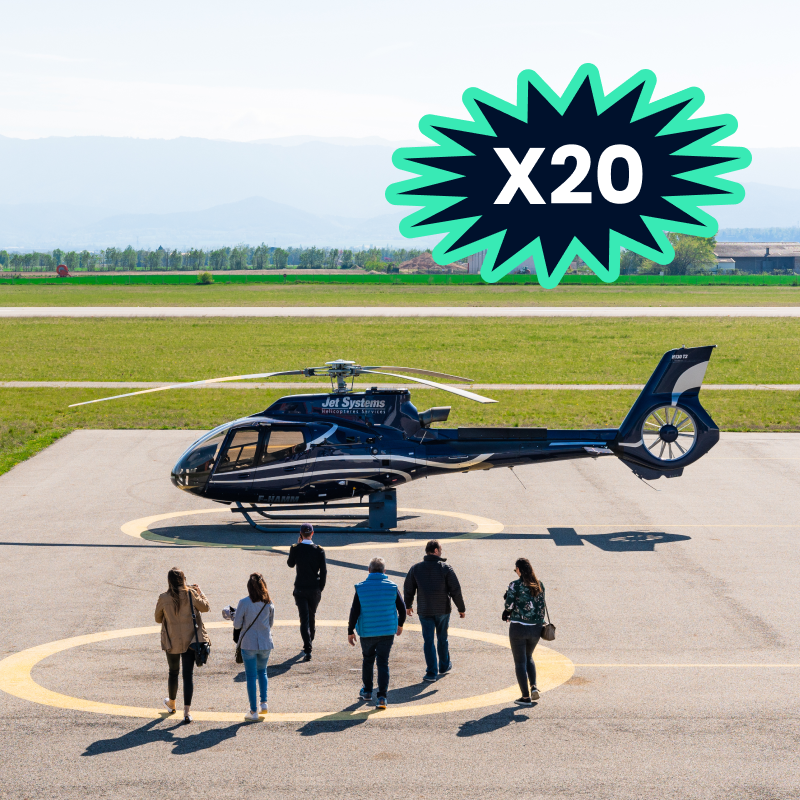 Pack of 20 First Helicopter Flights | JetBooking