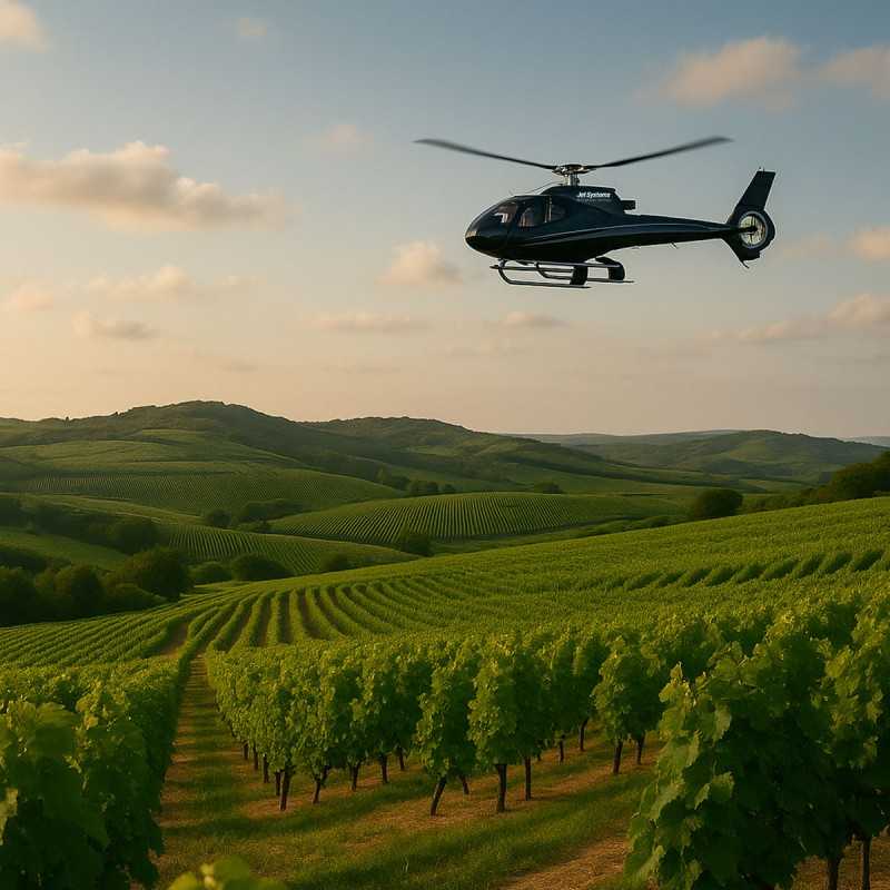 Expérience Grand Cru – Vol hélicoptère + sommelier privé Hermitage