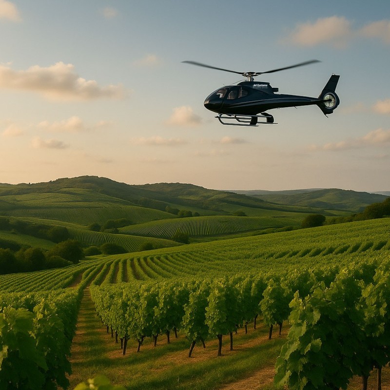 Grand Cru Wine-Tasting Helicopter Flight | JetBooking