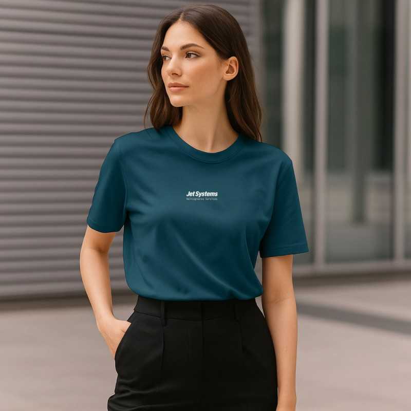 T-Shirt bleu jet systems, unisex, confortable et moderne