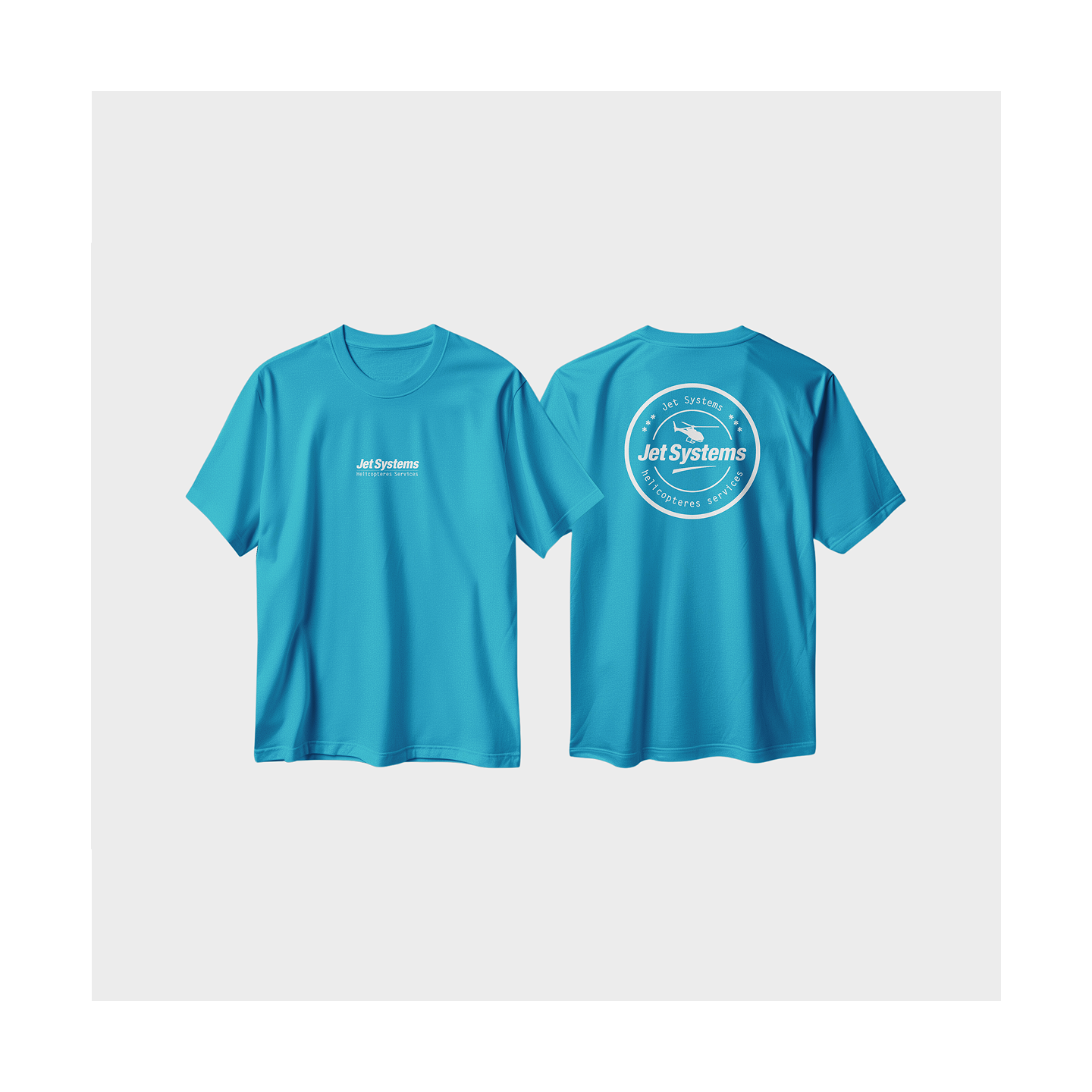 T shirt bleu simple jet systems couleur corse