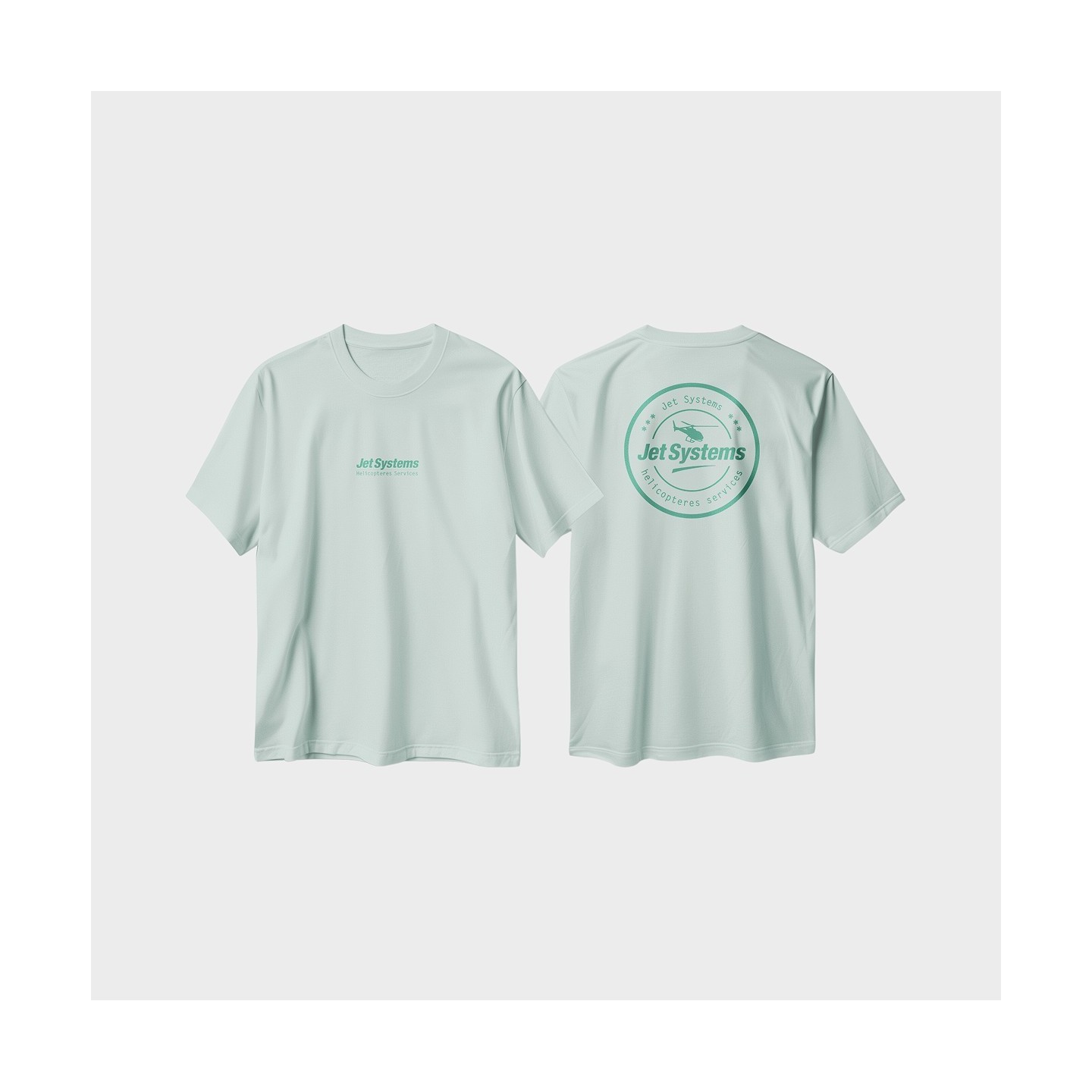 T-Shirt Vert émeraude Jet Systems, unisex, confortable et moderne