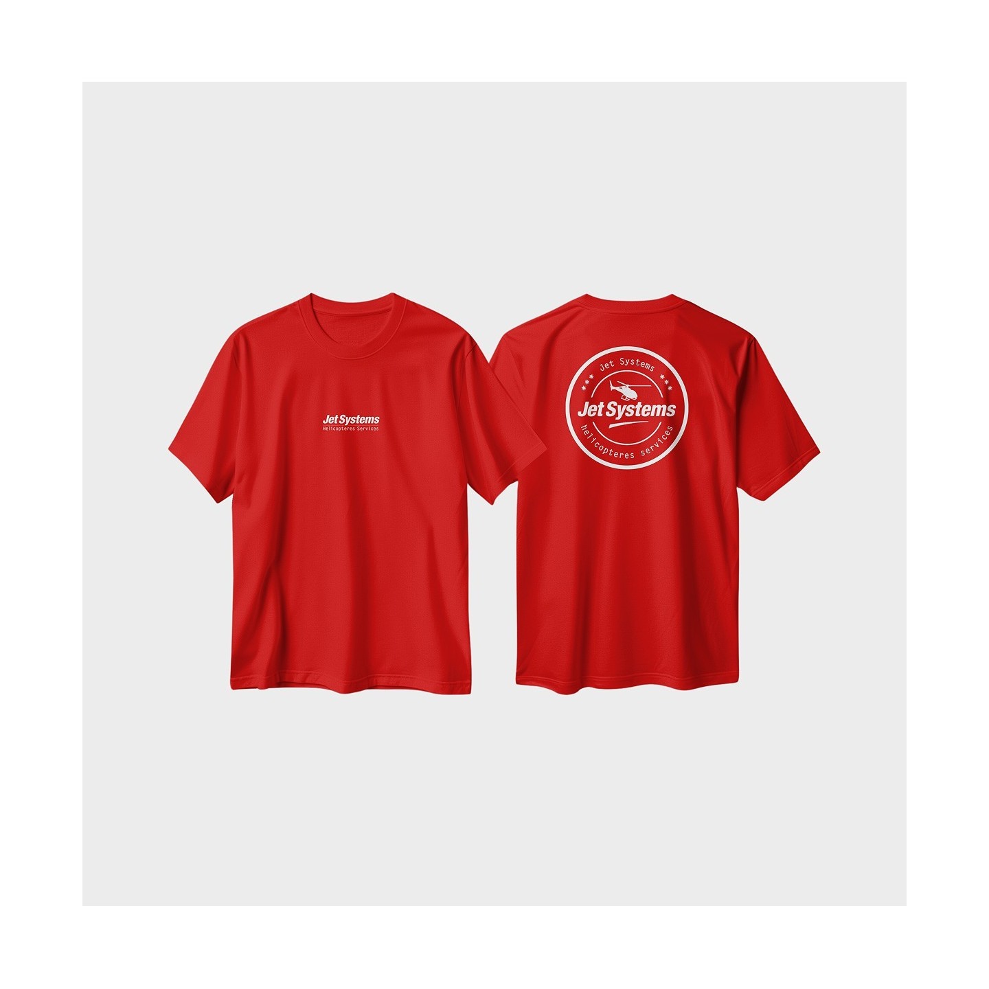 T-Shirt Rouge Biarritz Jet Systems, unisex, confortable et moderne