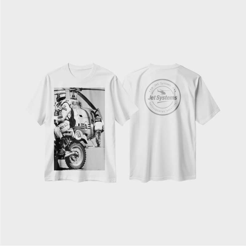 T-shirt rétro Paris dakar avec Hélifrance