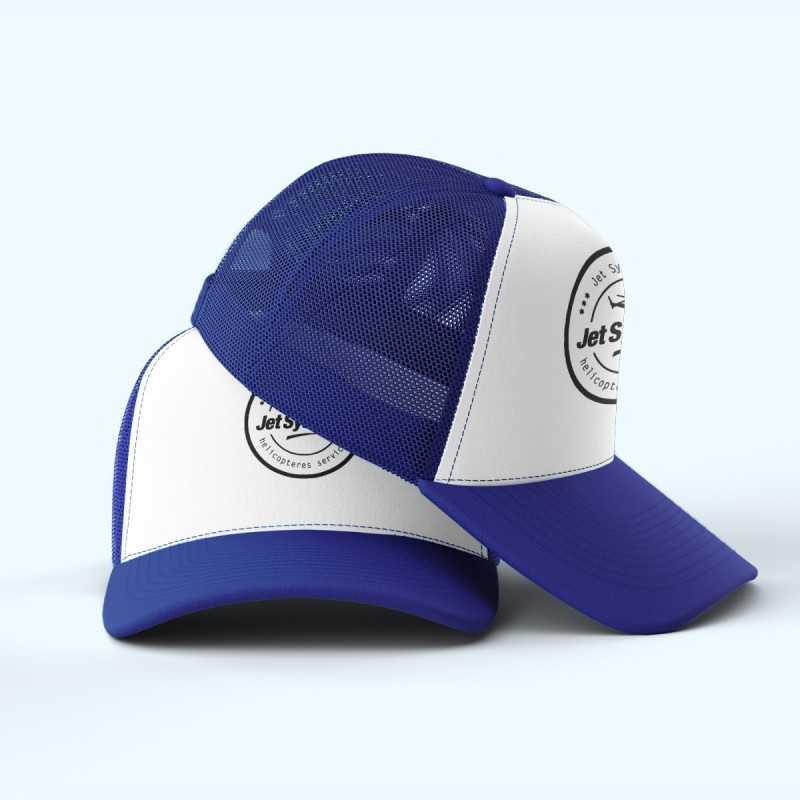 Casquette bleu trucker à filet Jet Systems