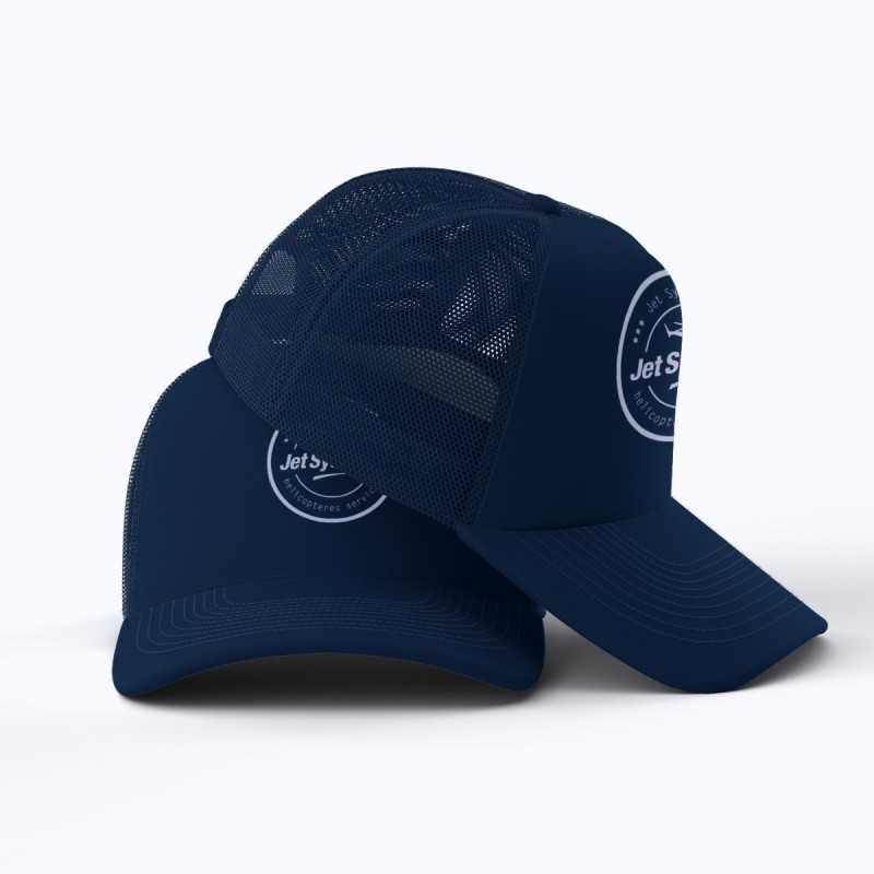 Casquette bleu jet systems hélicoptère services