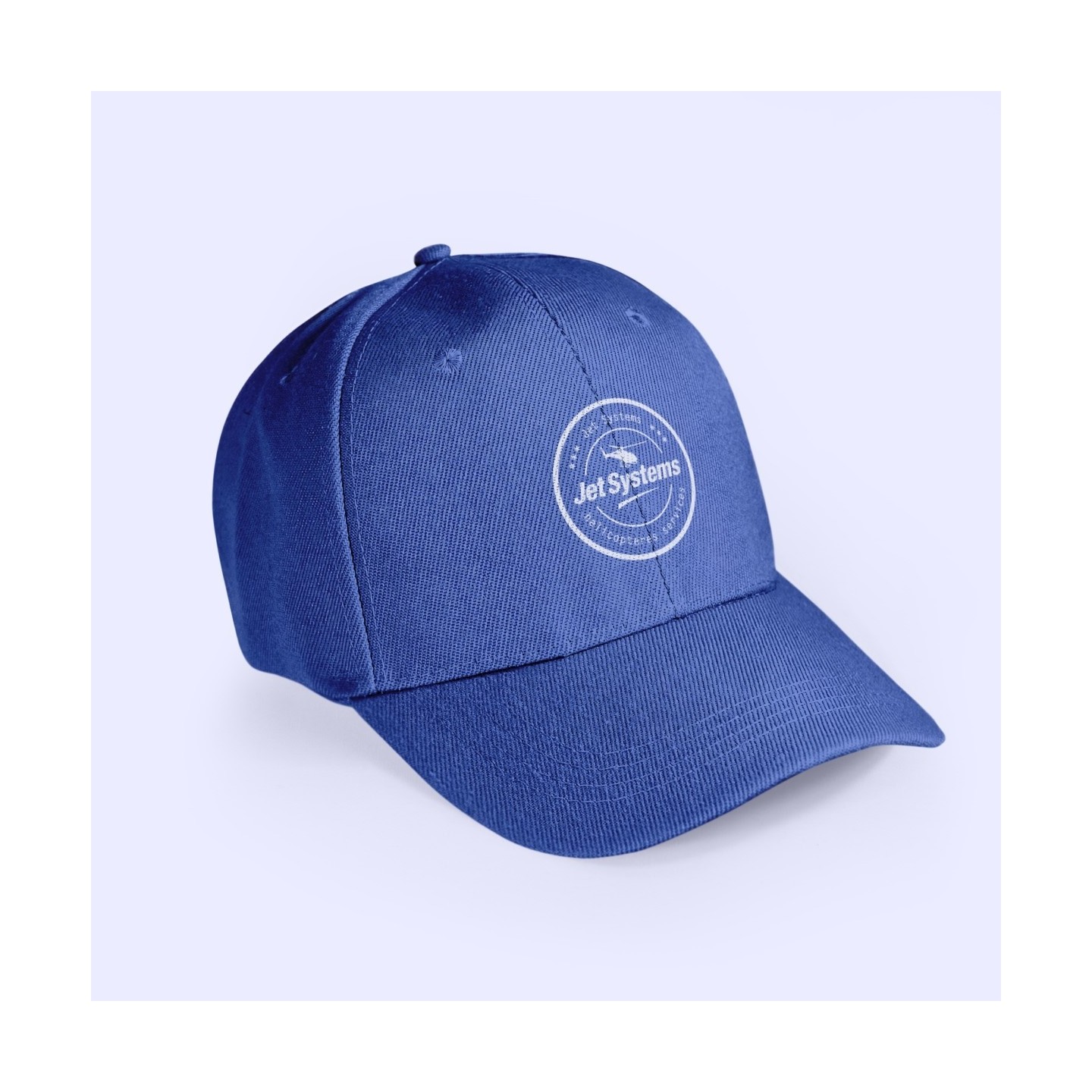 Casquette brodée Jet Systems – Bleu clair, style aérien