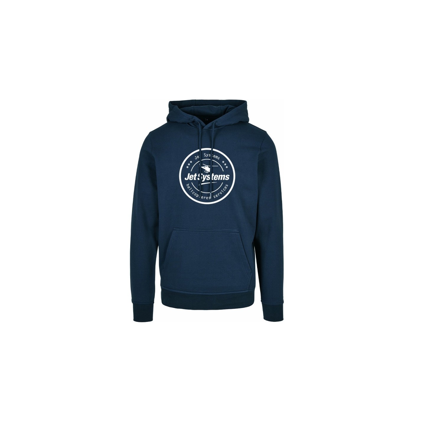 Hoodie bleu brodé Jet Systems – Sweat à capuche haut de gamme