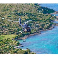 Helicopter flight in Corsica